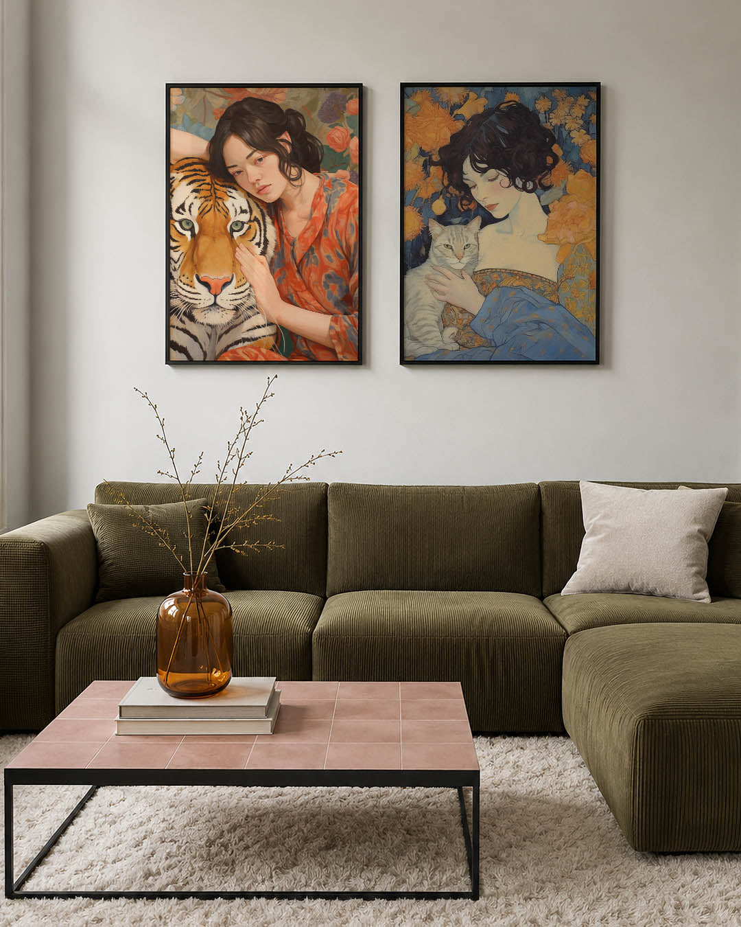 Dier en mens harmonie Posterset