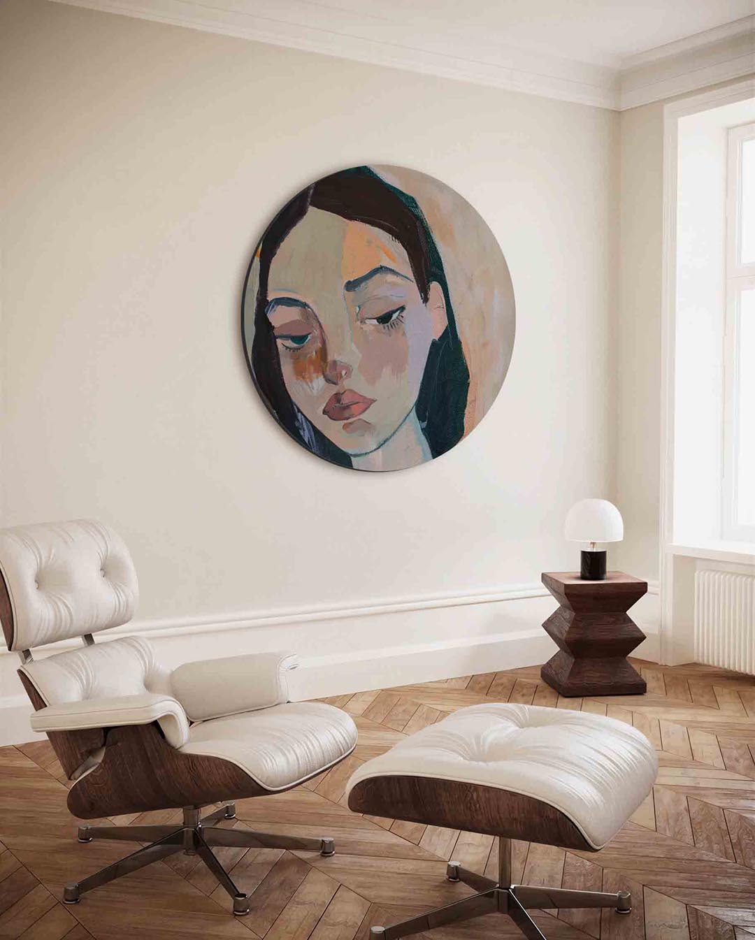Portret vrouw Muurcirkel