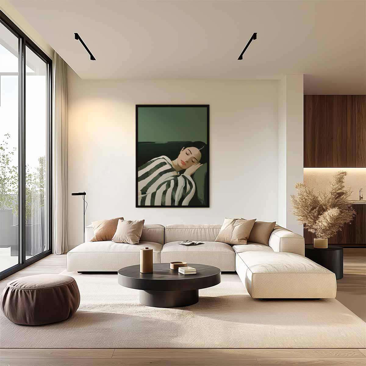 Rustgevende Slaap Kunstwerk-canvas-dibond-plexiglas-wanddecoratie-WallArtistic