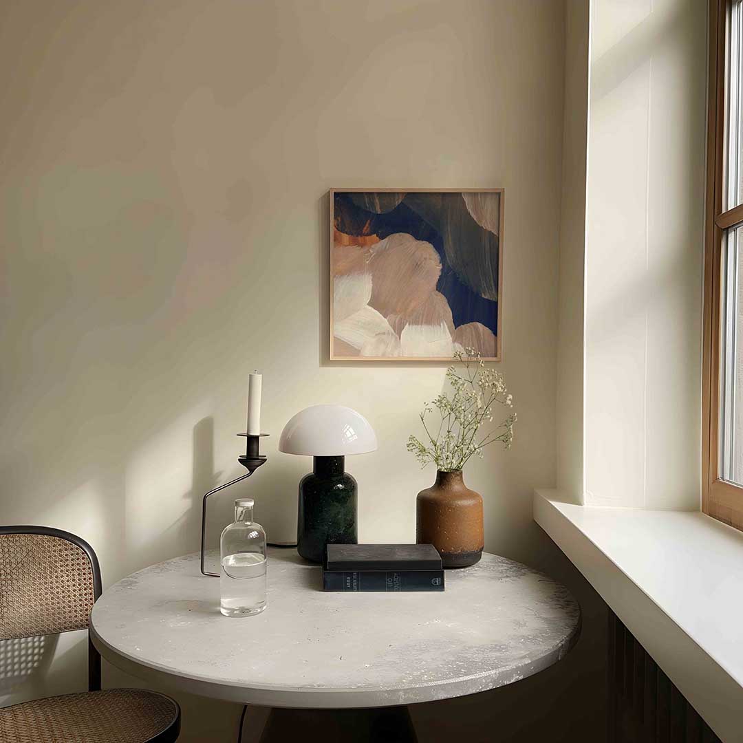 Abstracte penseelstreken Poster
