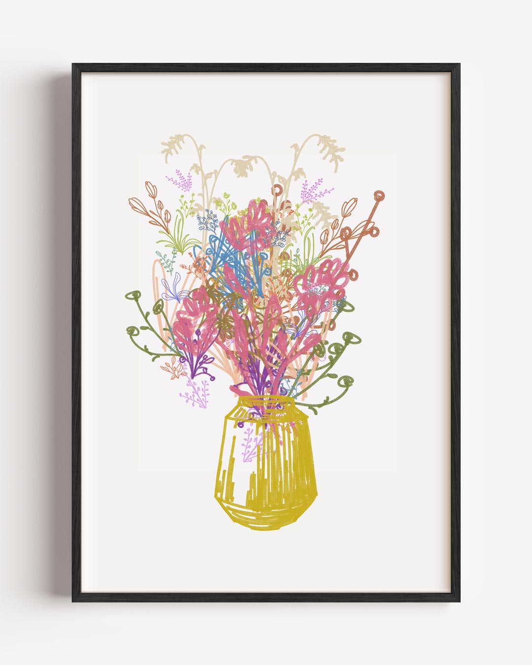 Vrolijke Bloemenpracht Poster-WallArtistic