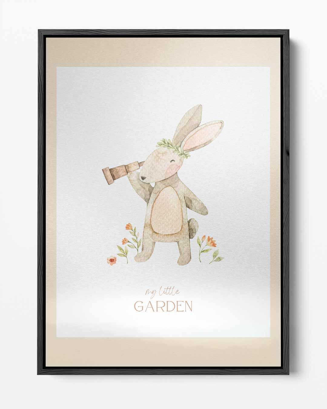 Lieve Tuin Konijn Poster Kunstwerk-canvas-dibond-plexiglas-wanddecoratie-WallArtistic