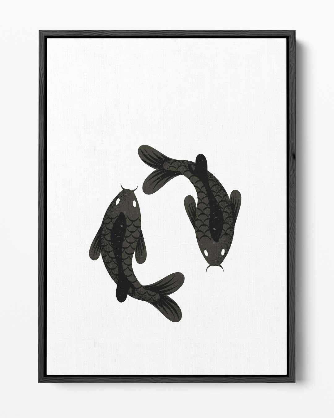 Yin Yang Koi Kunstwerk-canvas-dibond-plexiglas-wanddecoratie-WallArtistic
