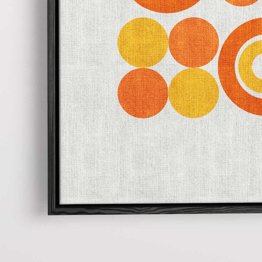 Bauhaus Geometrisch Cirkelpatroon Kunstwerk-canvas-dibond-plexiglas-wanddecoratie-WallArtistic