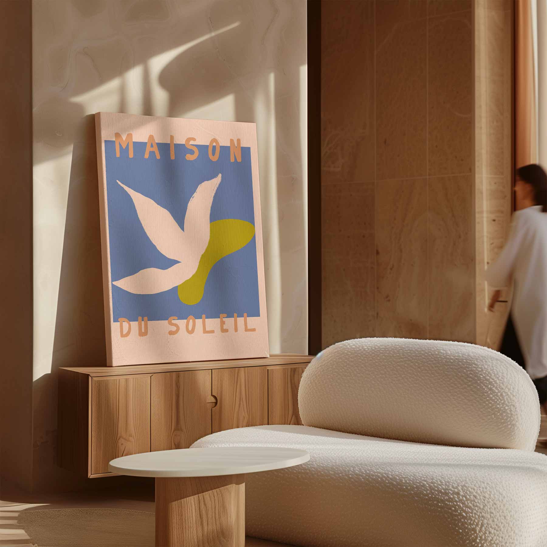 Zonsondergang Bloem Kunstwerk-canvas-dibond-plexiglas-wanddecoratie-WallArtistic