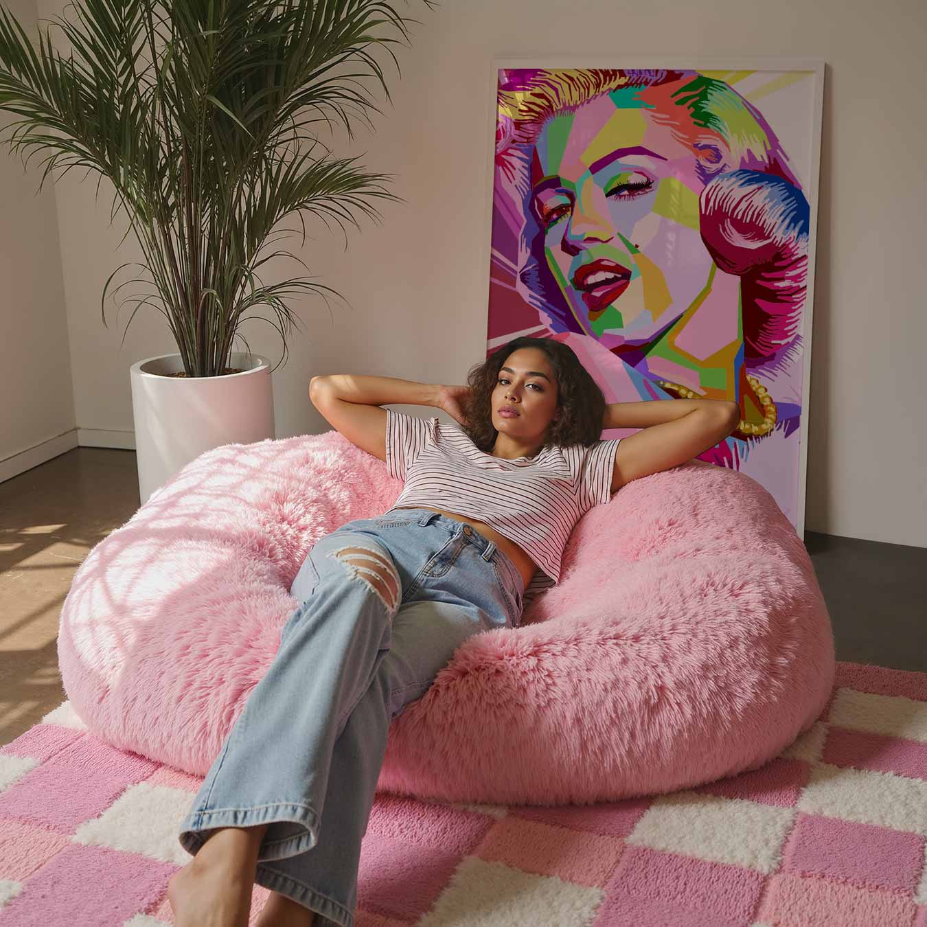 Kleurrijke Glamour Portretposter