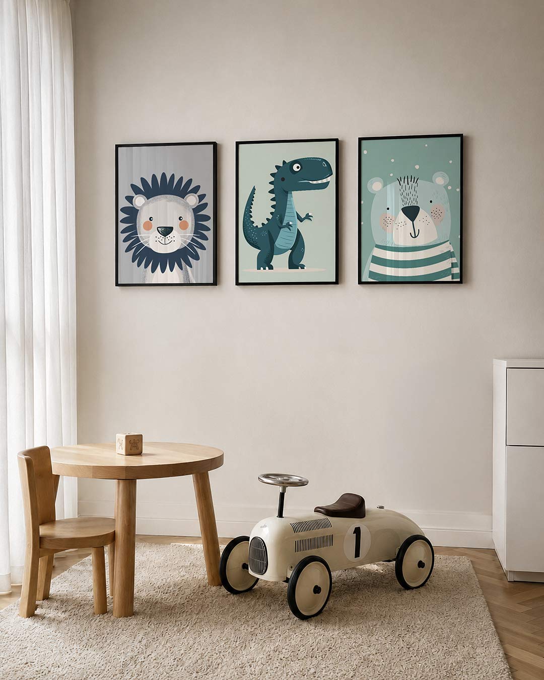 Vrolijke leeuw Posterset