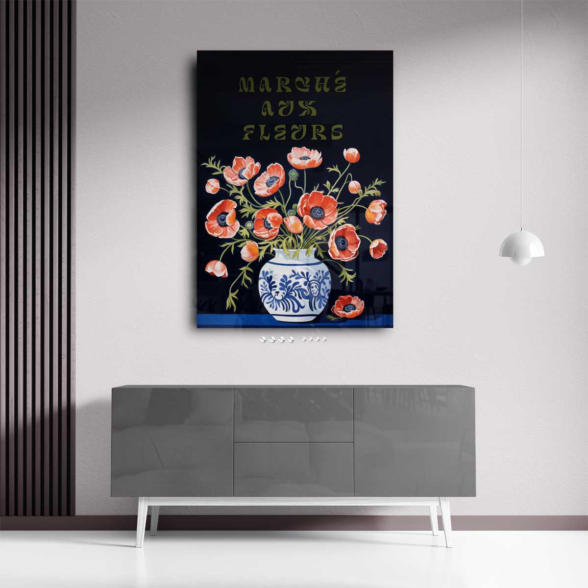 Marché aux Fleurs Schilderij Kunstwerk-canvas-dibond-plexiglas-wanddecoratie-WallArtistic