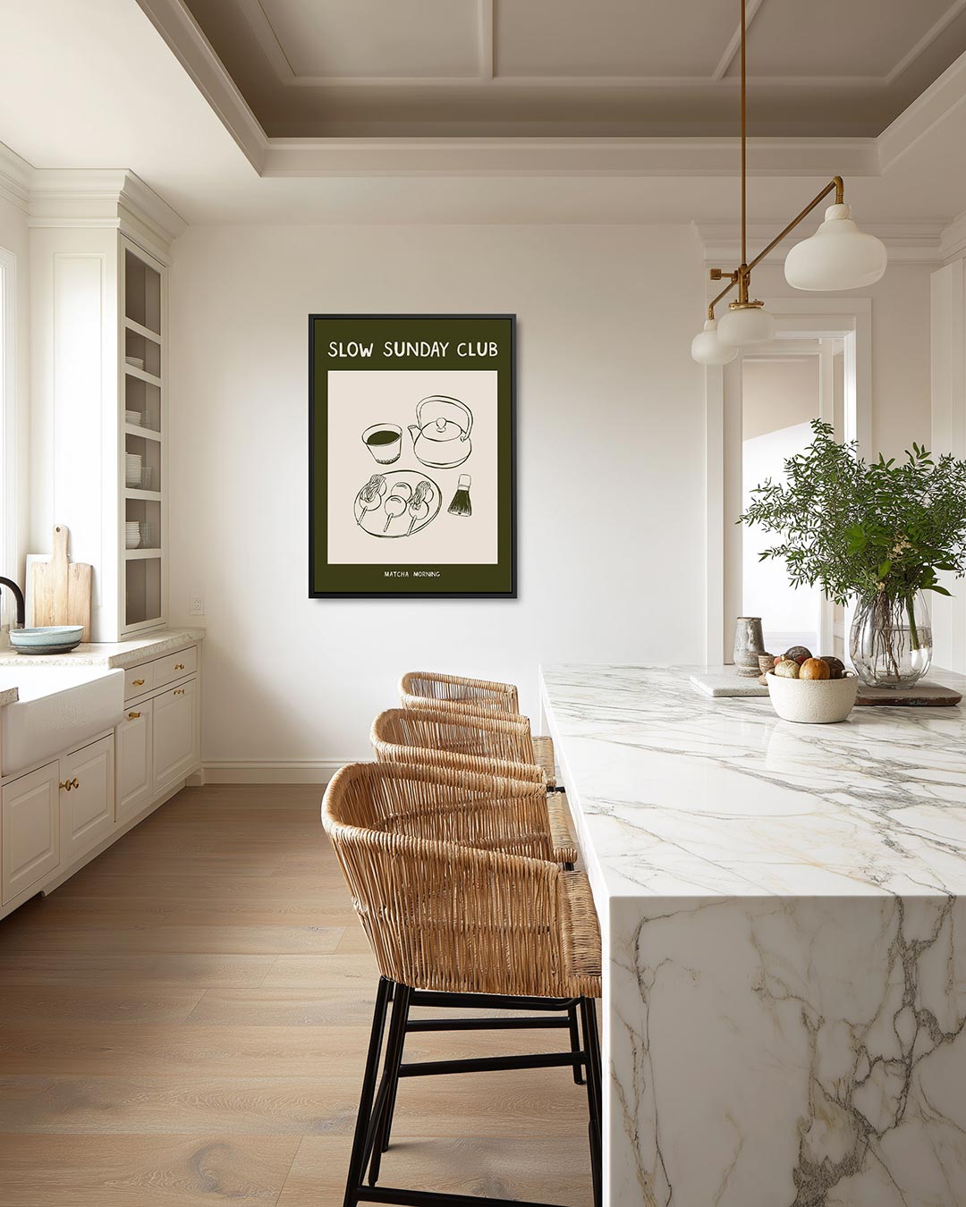 Rustige zondag illustratie Kunstwerk