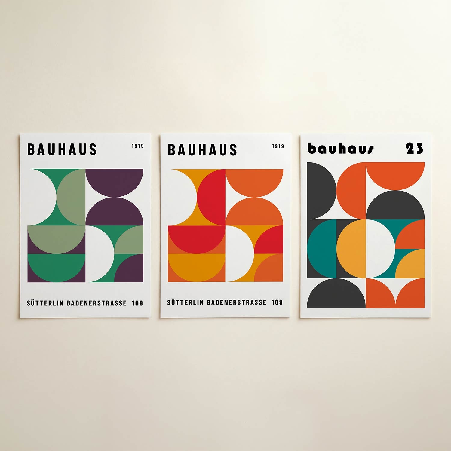 Vormen en vlakken Posterset