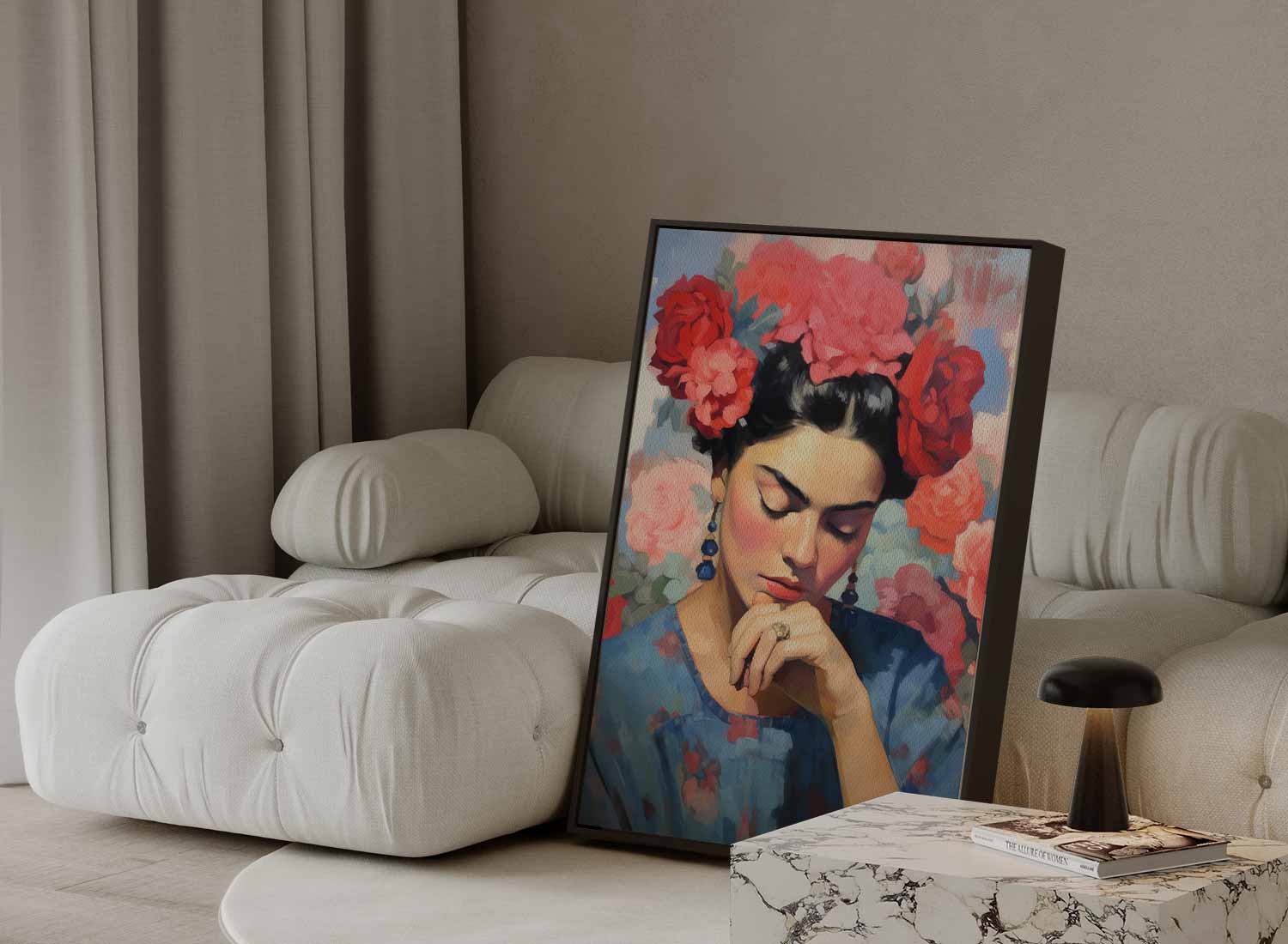 Bloemen Serenade Kunstwerk-canvas-dibond-plexiglas-wanddecoratie-WallArtistic