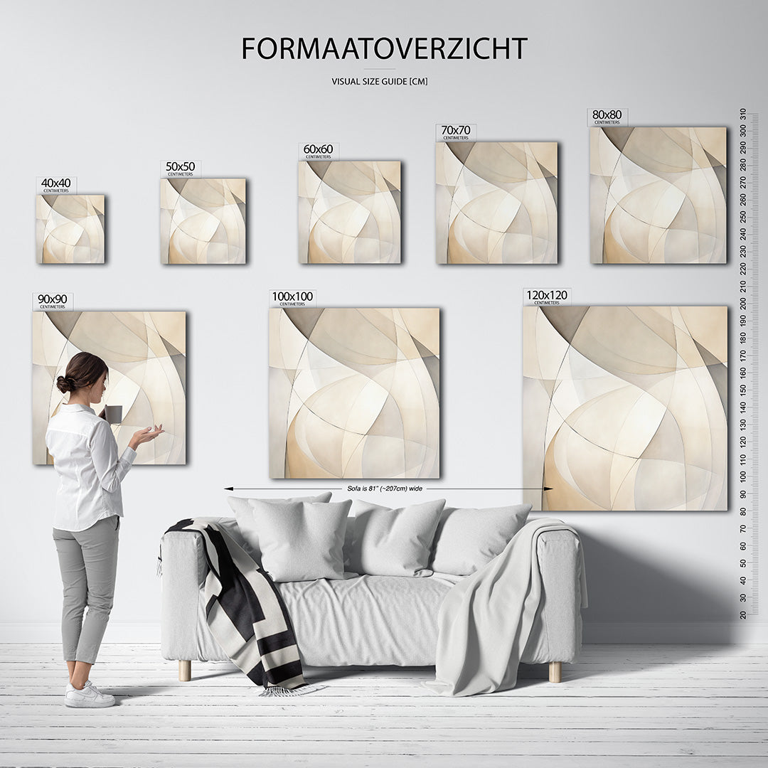 Organische lijnen Kunstwerk