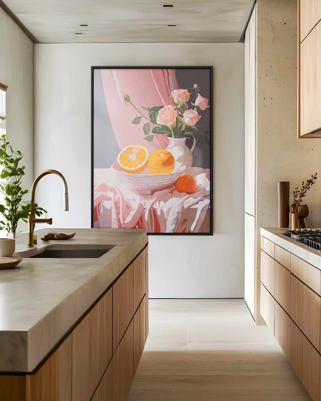 Zomerse Stilleven Kunstwerk-canvas-dibond-plexiglas-wanddecoratie-WallArtistic