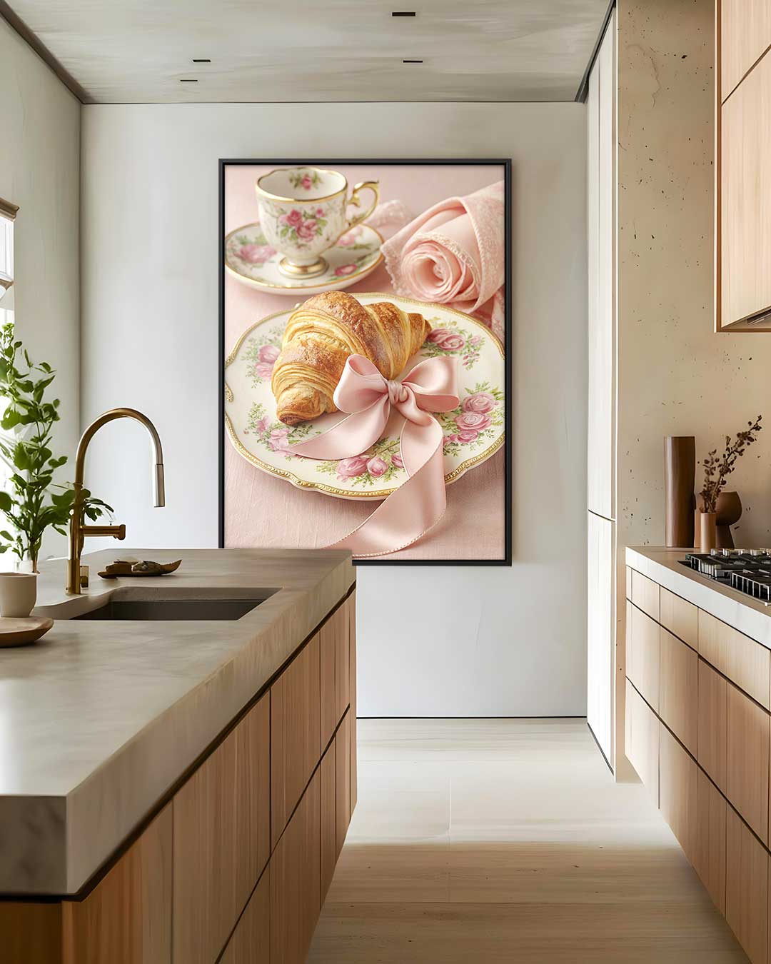 Elegante Ontbijt Sfeer Kunstwerk-canvas-dibond-plexiglas-wanddecoratie-WallArtistic
