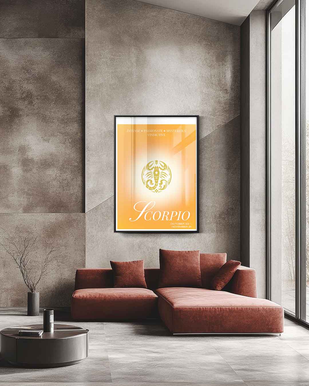 Schorpioen Sterrenbeeld Poster Kunstwerk-canvas-dibond-plexiglas-wanddecoratie-WallArtistic