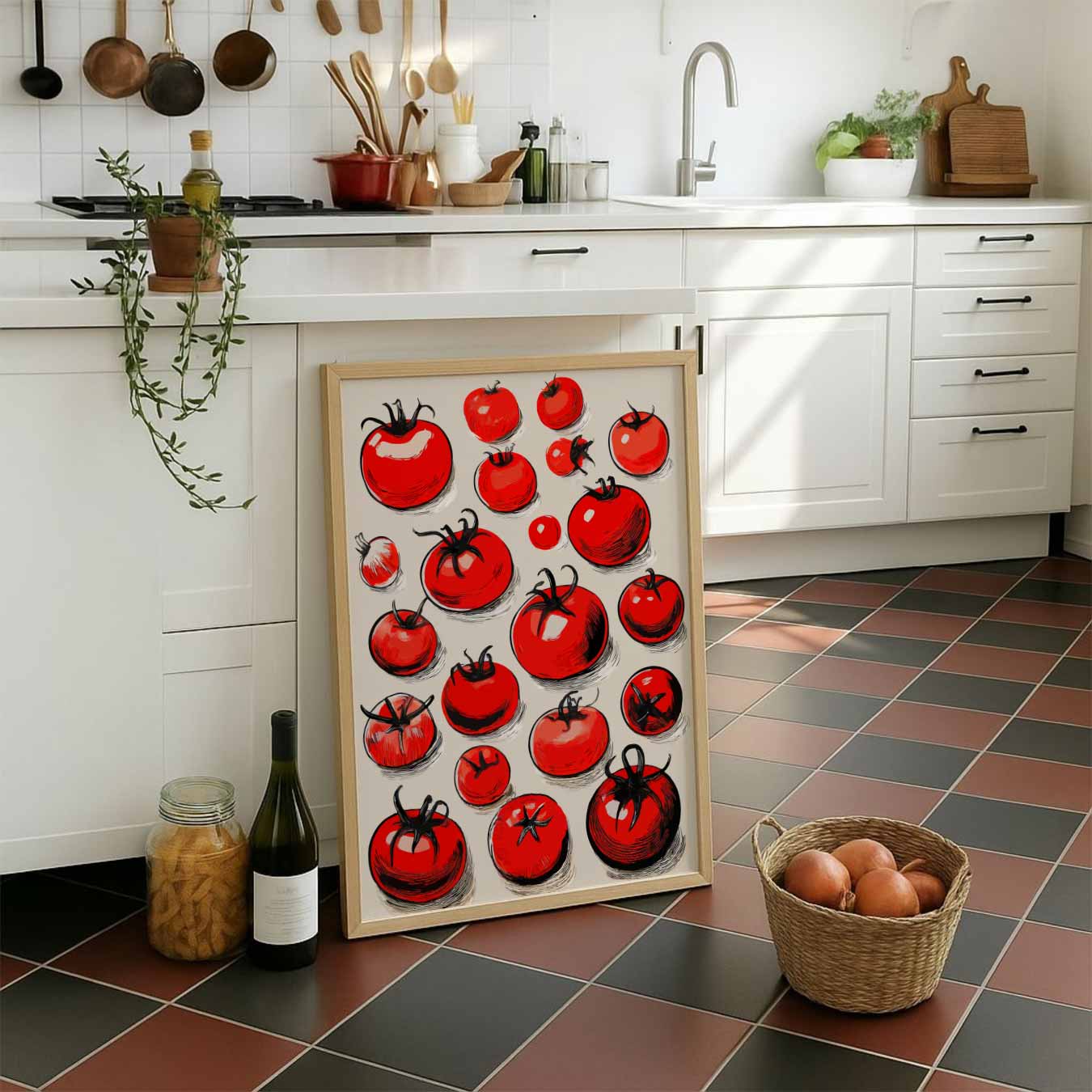 Sfeervolle Tomaten Illustratie Poster