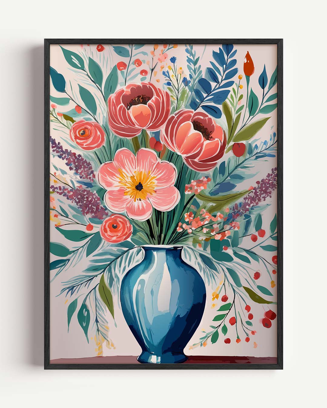 Bloemenpracht in Vaas Poster
