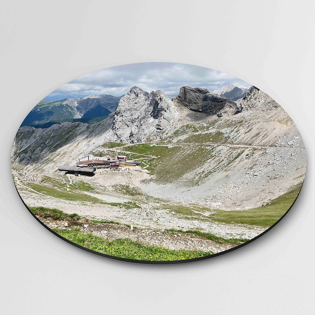 Berglandschap met rotsen Muurcirkel
