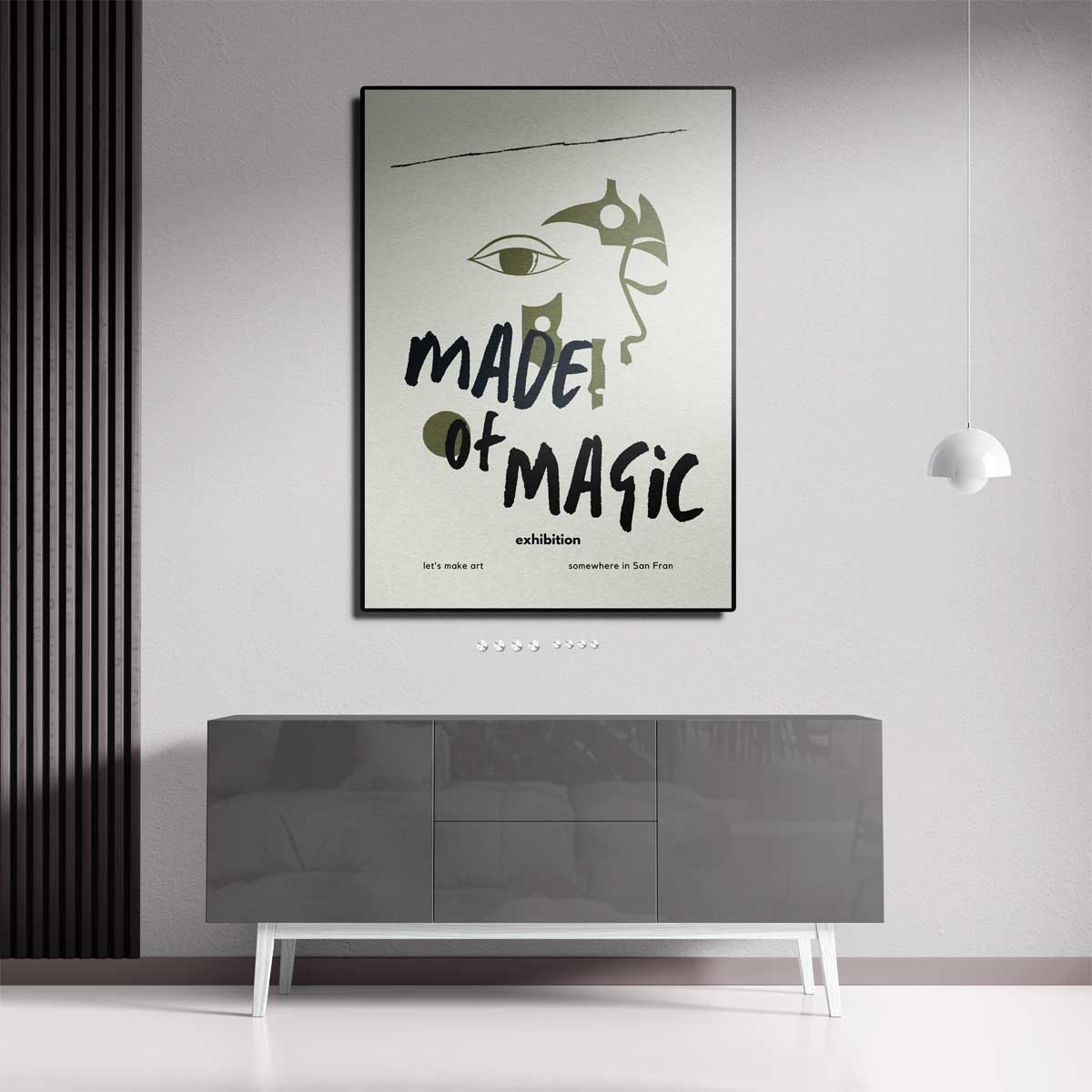 Made of Magic kunsttentoonstelling poster