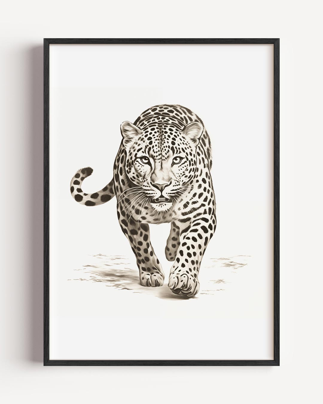 Wild Leopard Wanddecoratie Poster-WallArtistic