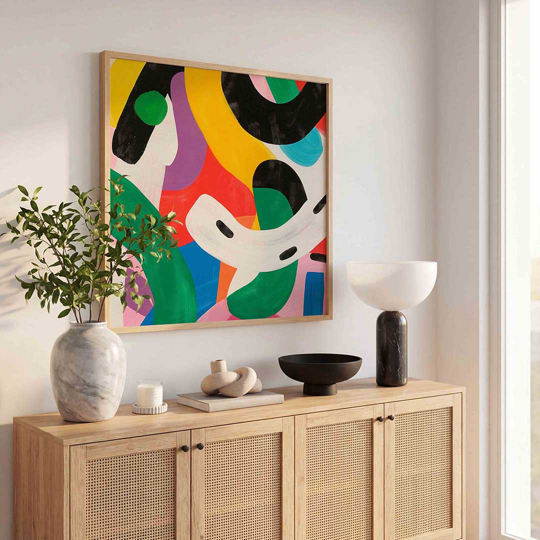 Abstracte vormen Poster