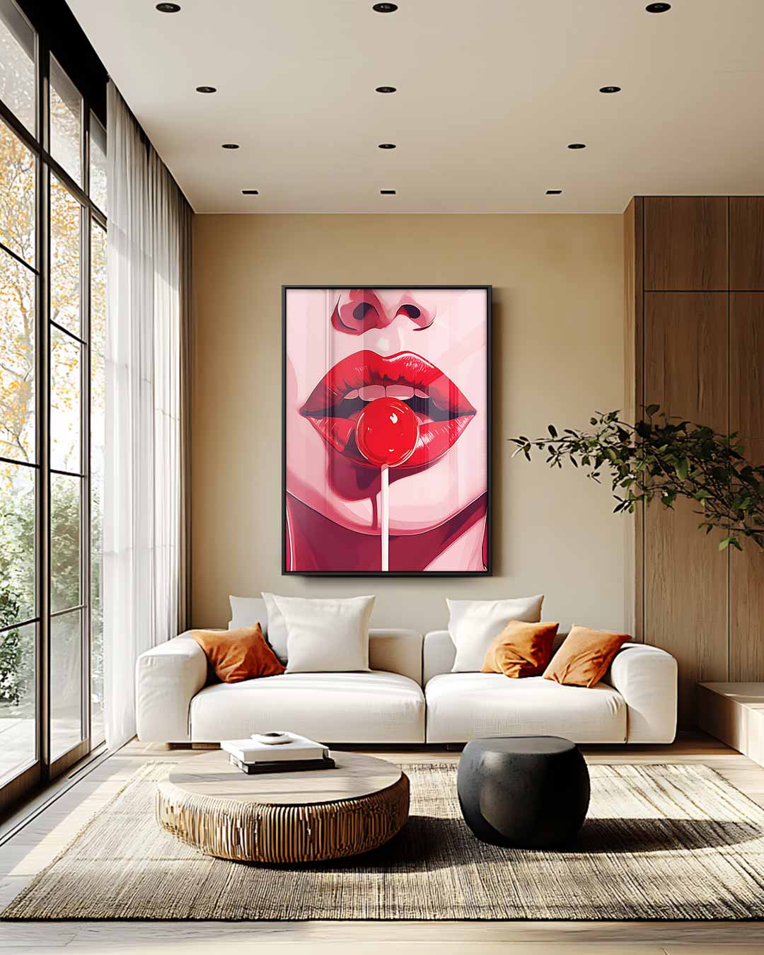 Pop Art Lolly Delight Kunstwerk-canvas-dibond-plexiglas-wanddecoratie-WallArtistic