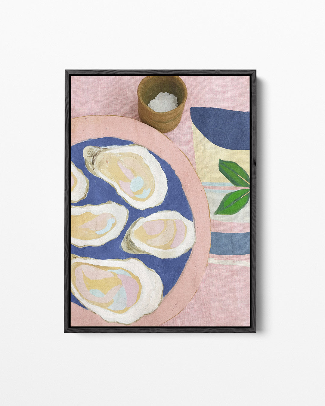Oesters op bord Kunstwerk