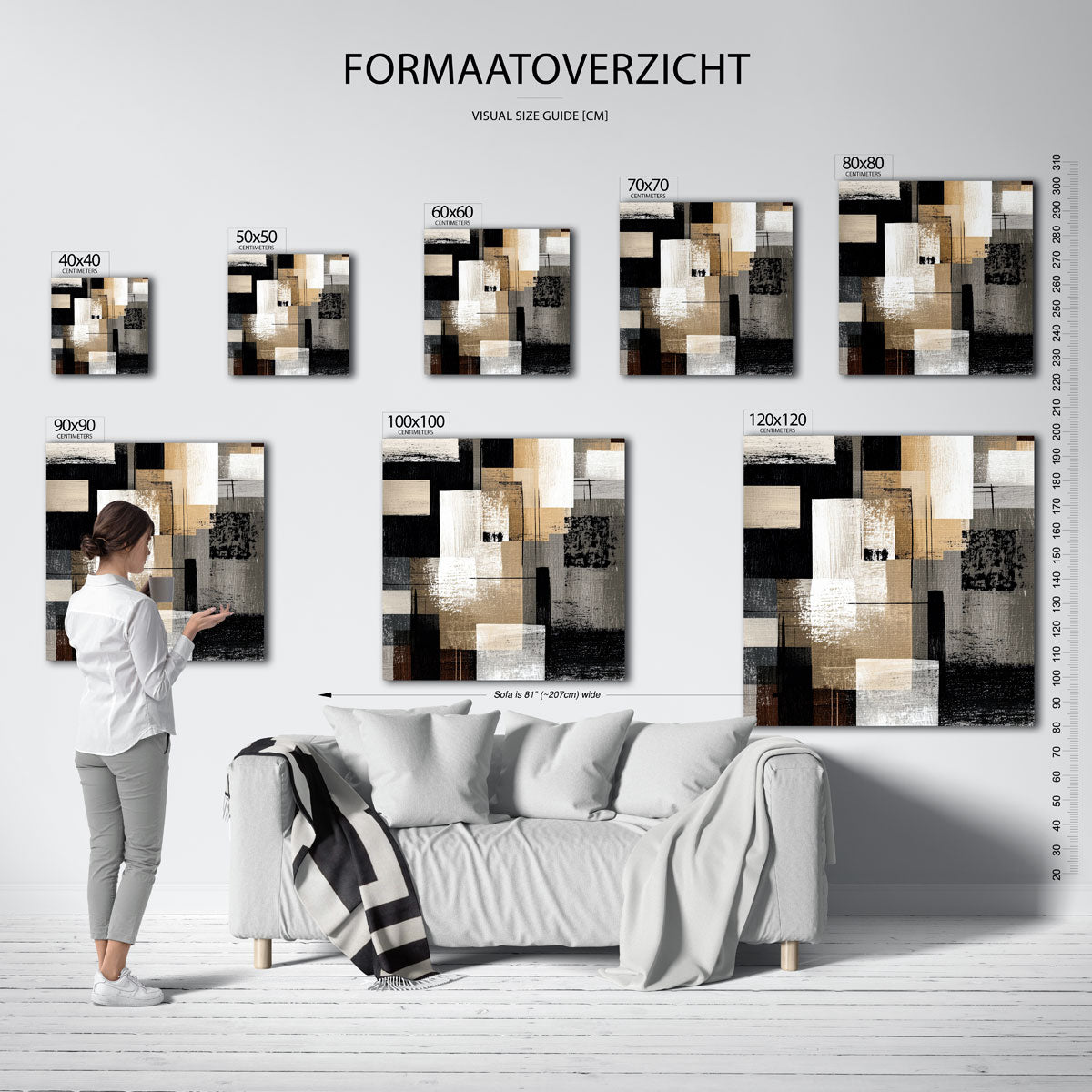 Abstracte vormen Poster