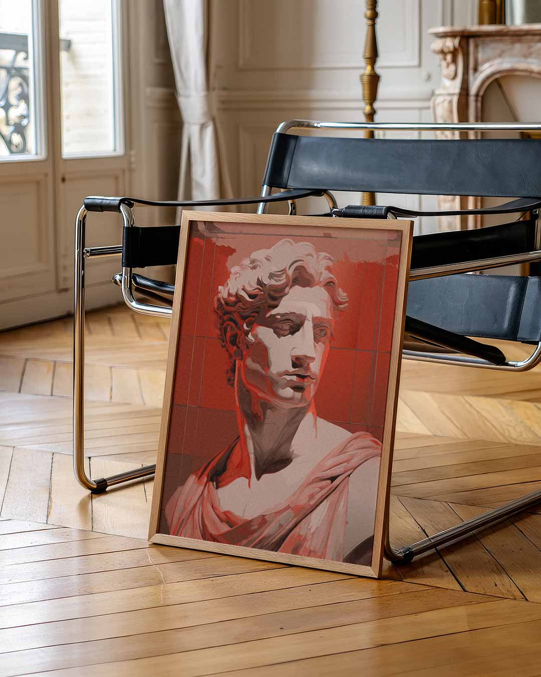 Stijlvolle Pop Art Beeldhouwwerken Poster