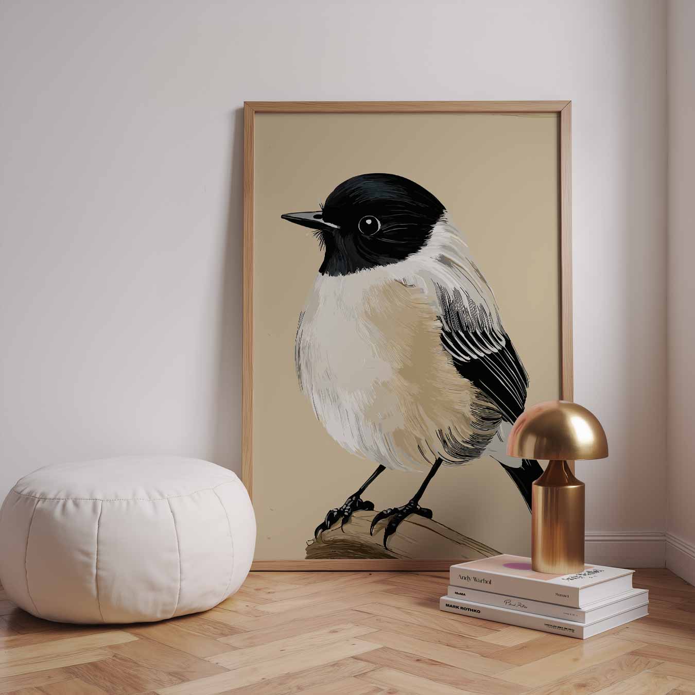Charmante Vogelsilhouet Poster