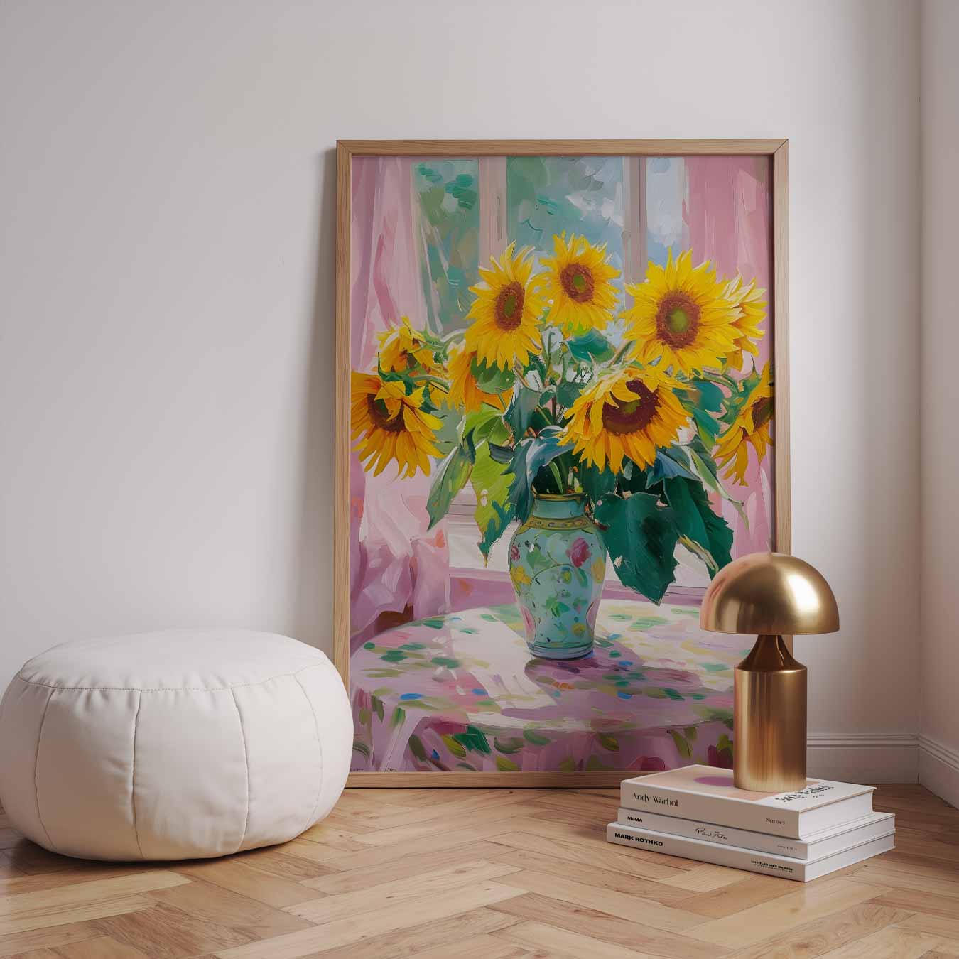Stralende Zonnebloemen Poster