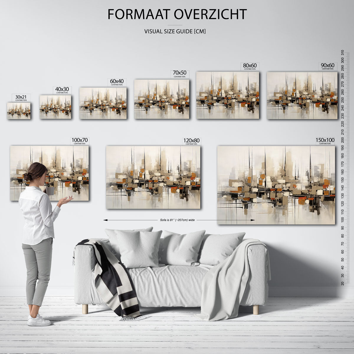 Abstracte vormen Poster