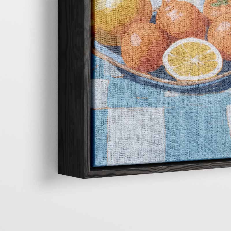 Frisse Citrussymfonie Kunstwerk-canvas-dibond-plexiglas-wanddecoratie-WallArtistic