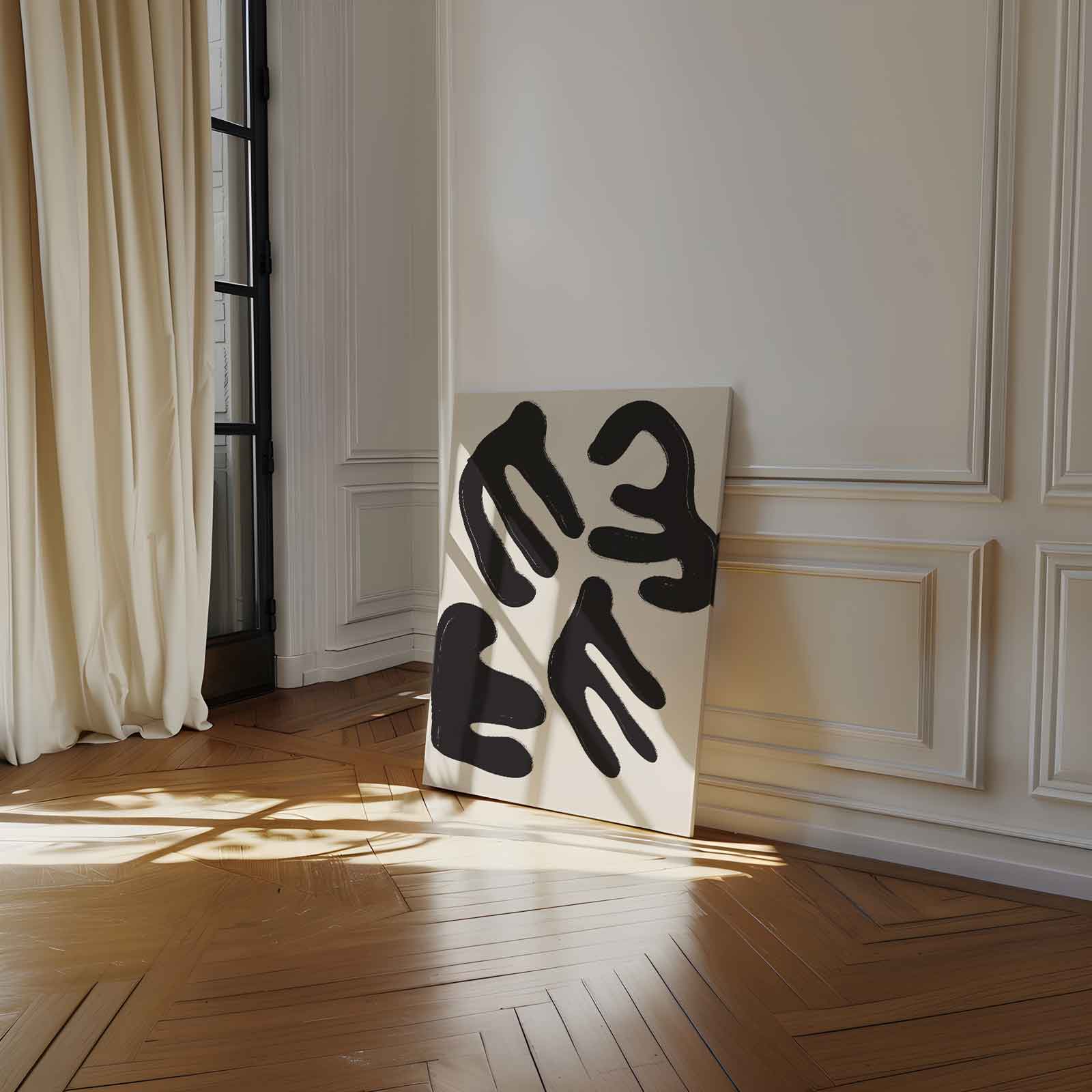 Organische Abstractie Kunstwerk-canvas-dibond-plexiglas-wanddecoratie-WallArtistic
