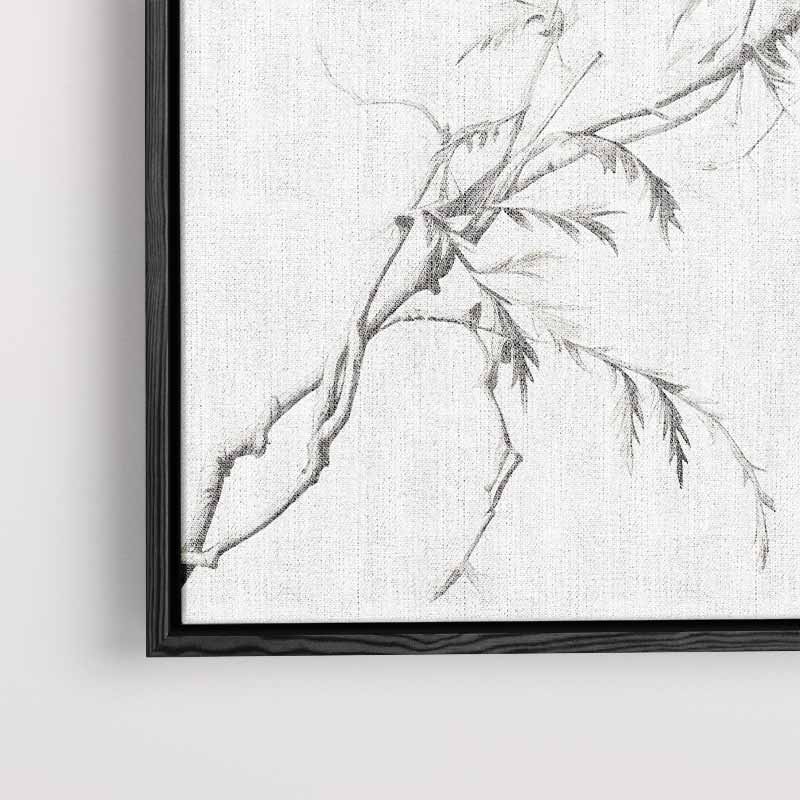 Bamboe in Potlood Kunstwerk-canvas-dibond-plexiglas-wanddecoratie-WallArtistic