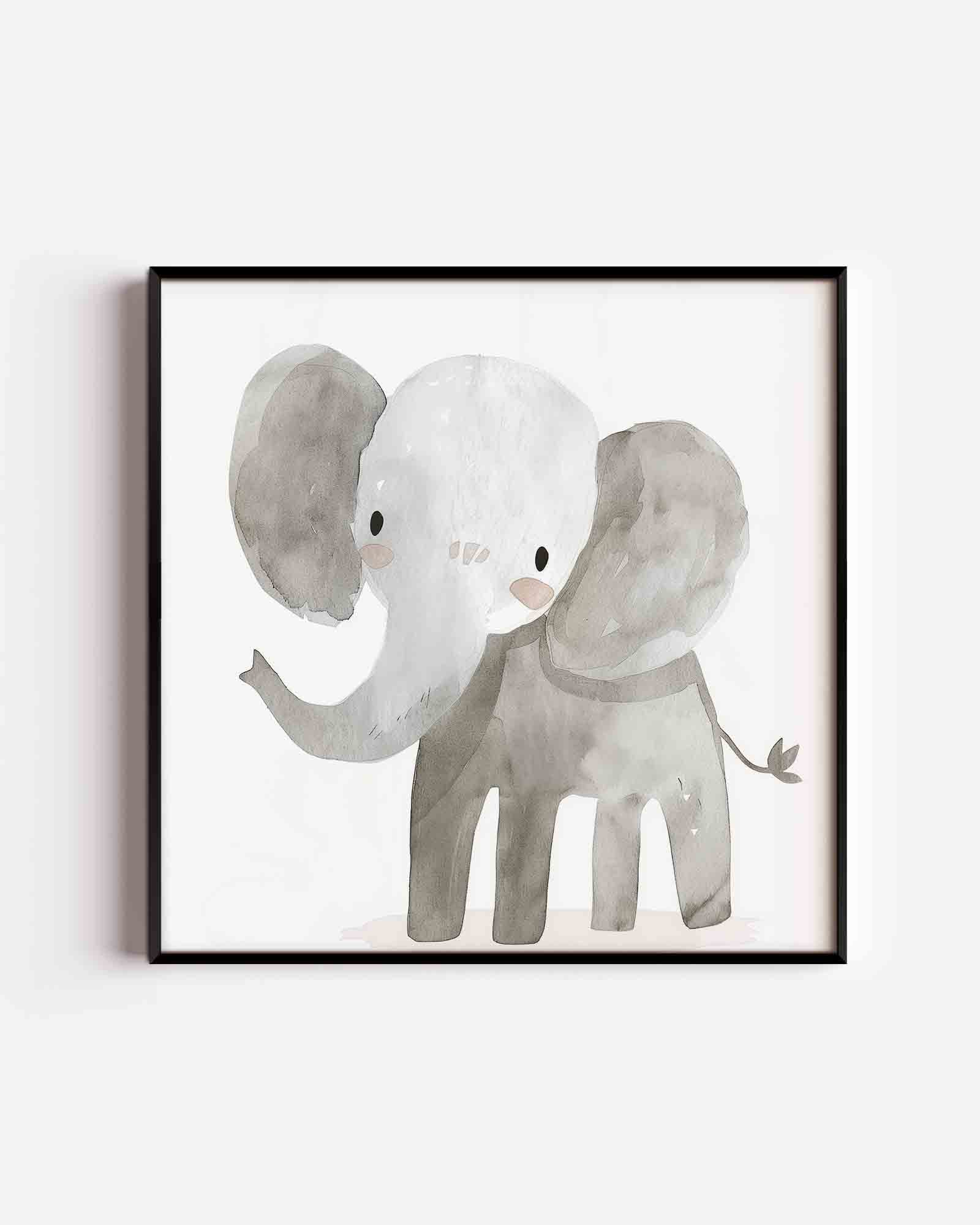 Schattige olifant Poster