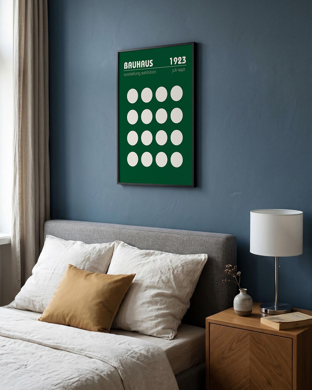 Cirkelpatroon en tekst Poster