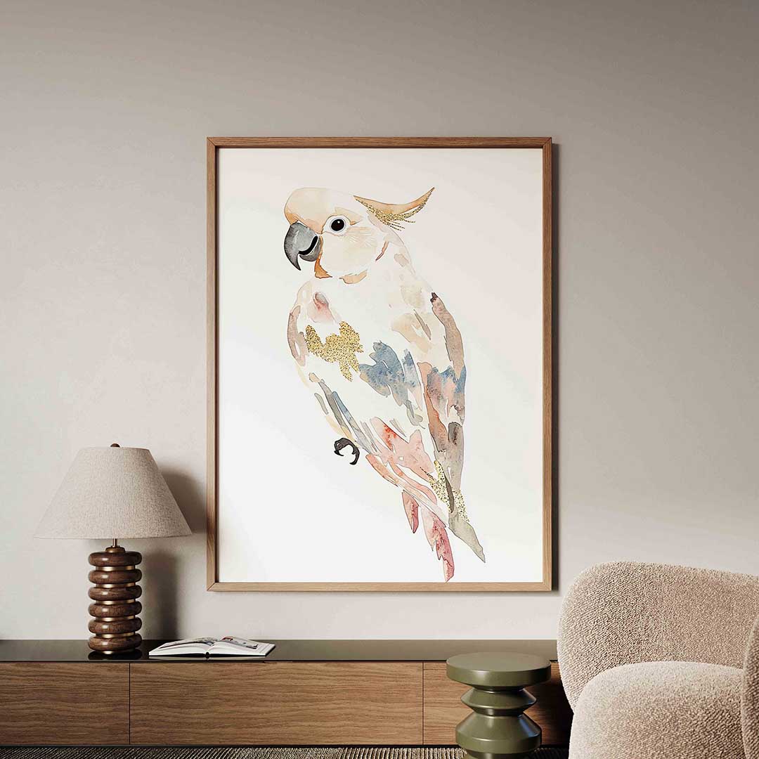 Papegaai aquarel Poster