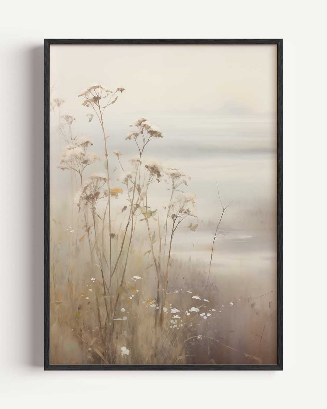 Sereen Landschap met Wilde Bloemen Poster-WallArtistic