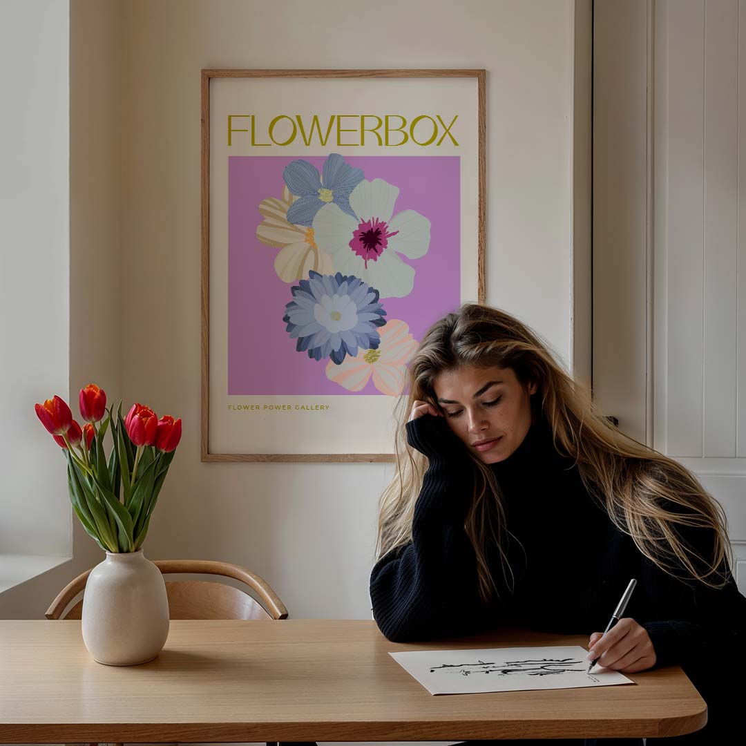 Vrolijke Bloemenpracht Poster-WallArtistic