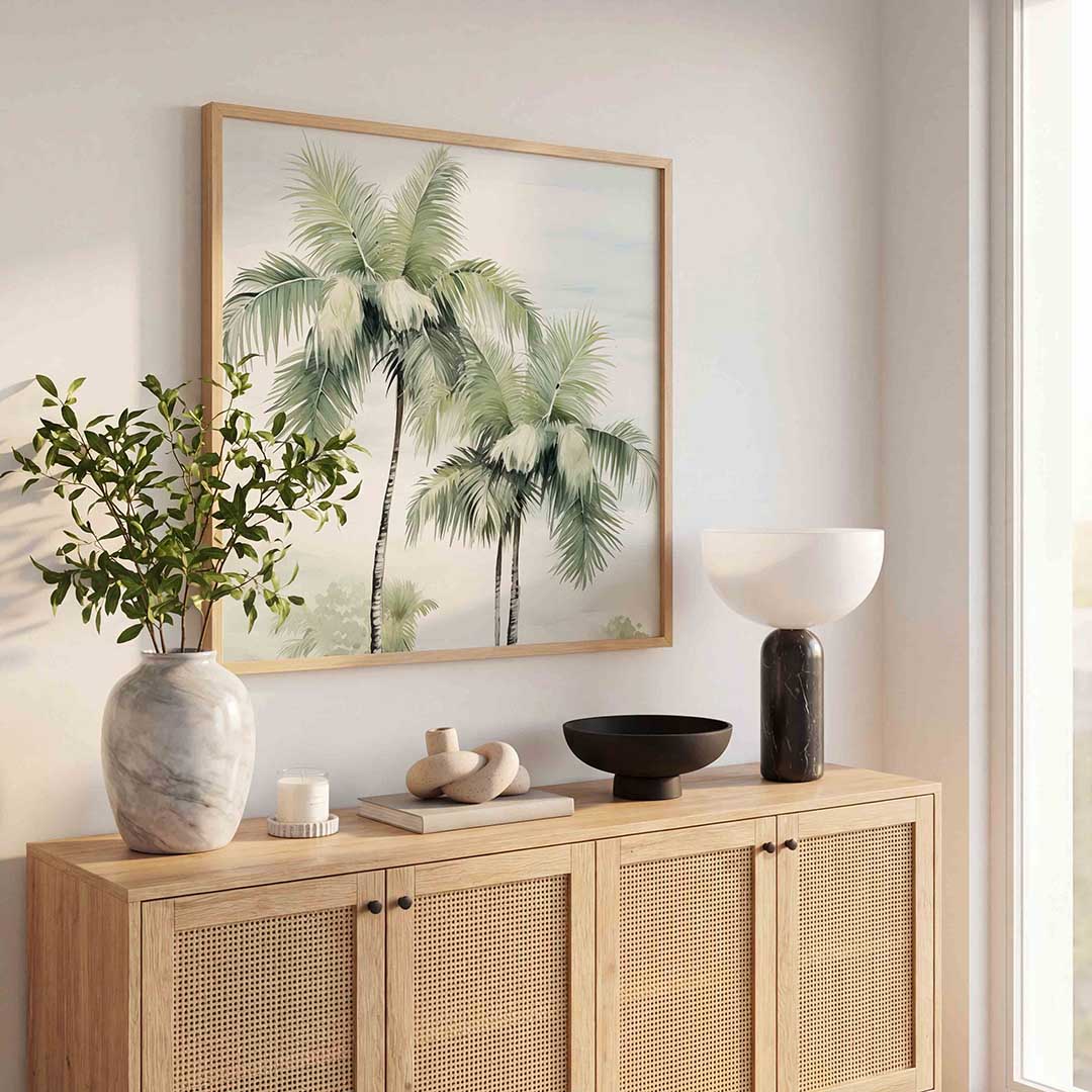 Tropische palmbomen Poster