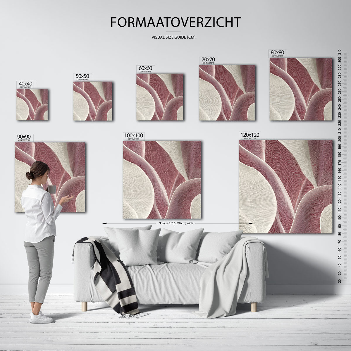 Golvende lijnen Poster