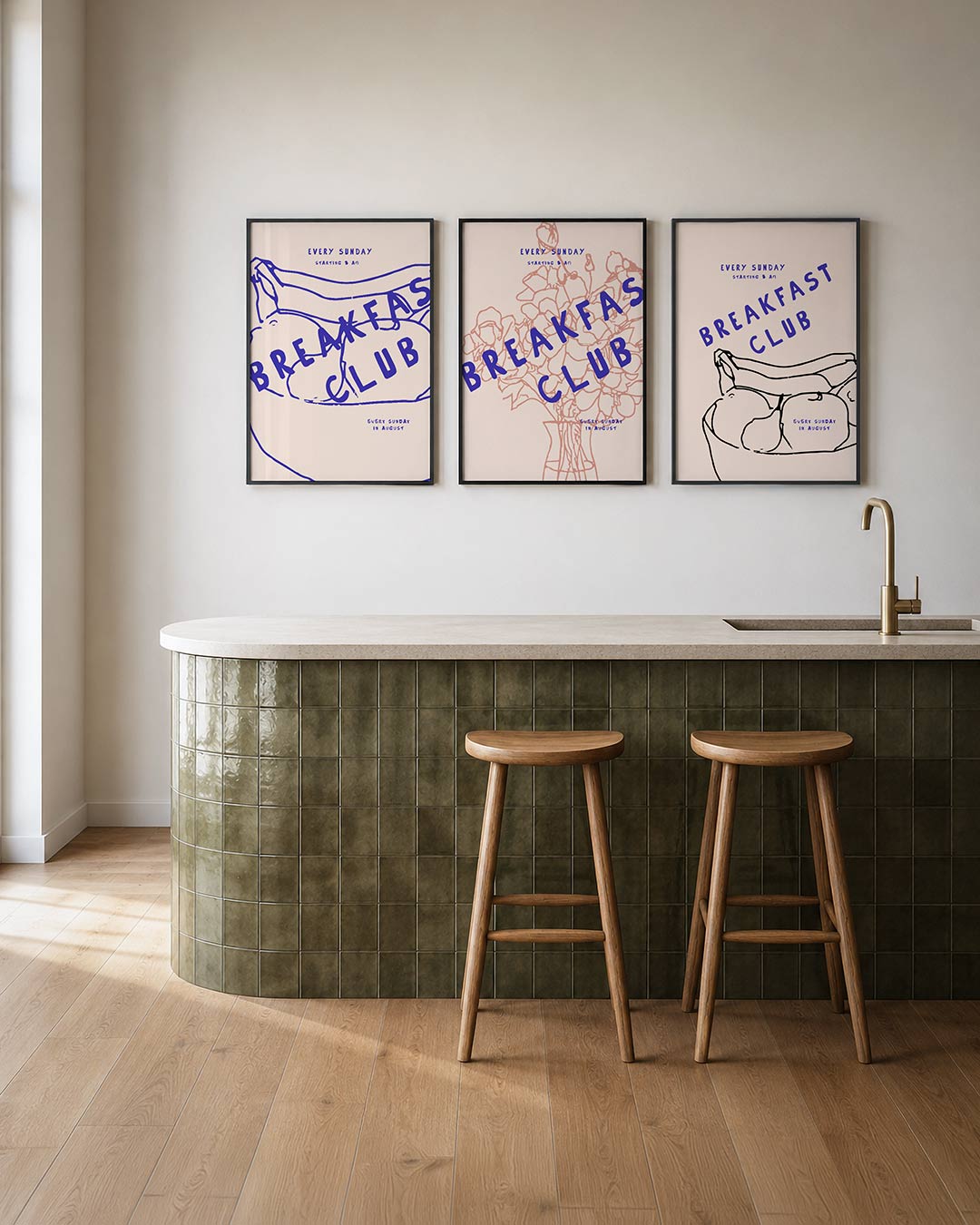 Lijnen en letters Posterset