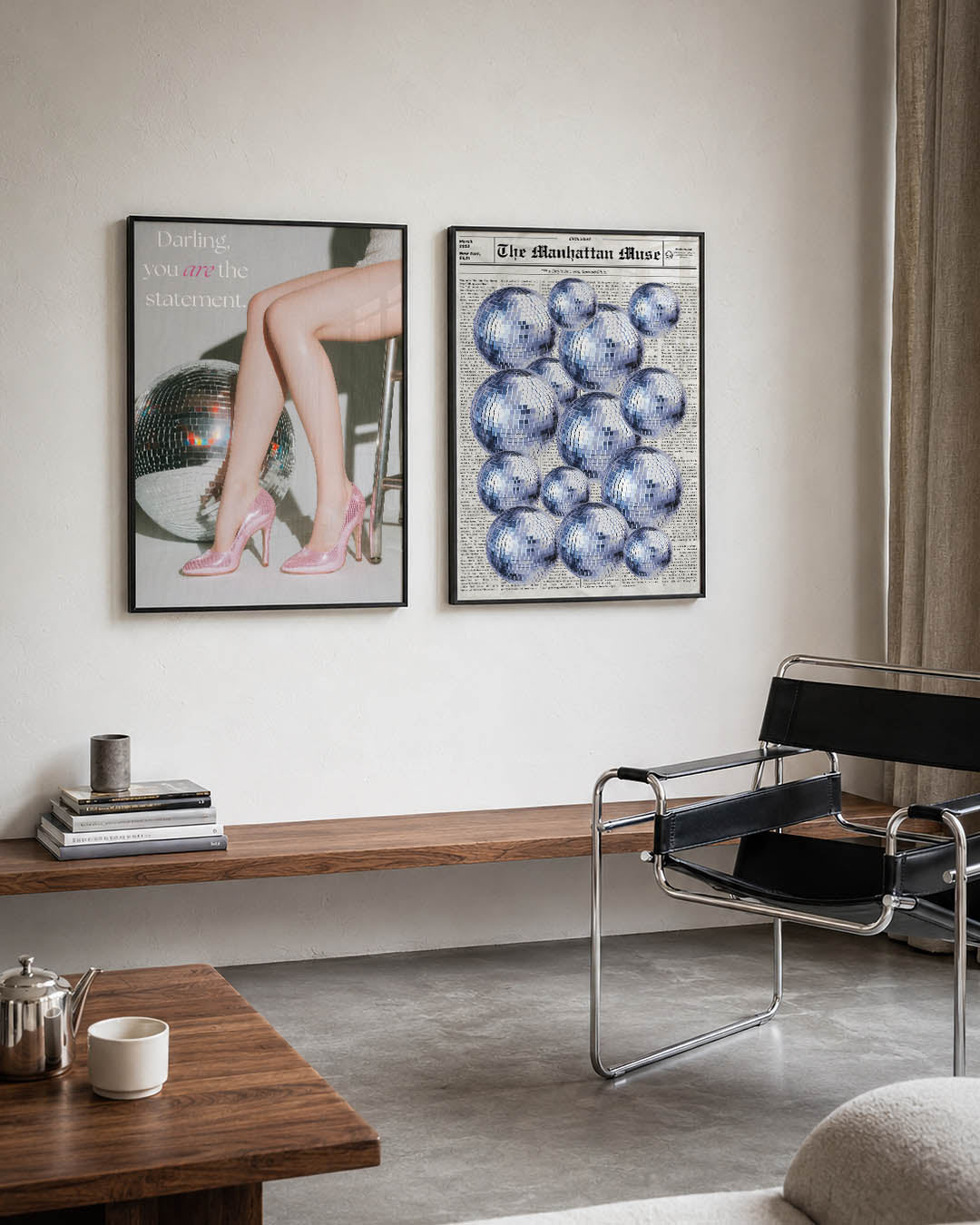 Glamour en reflectie Posterset
