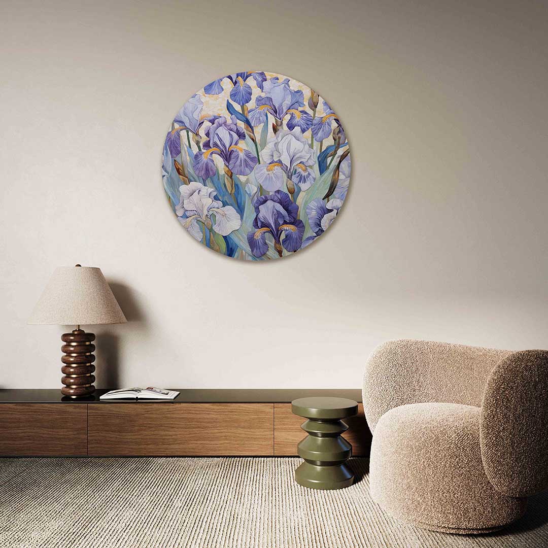 Irisbloemen Muurcirkel