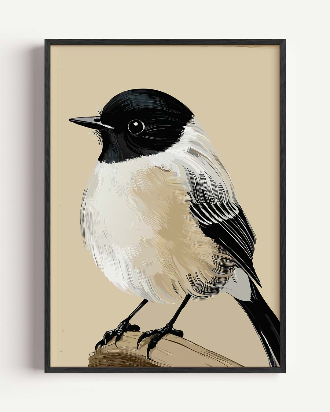 Charmante Vogelsilhouet Poster