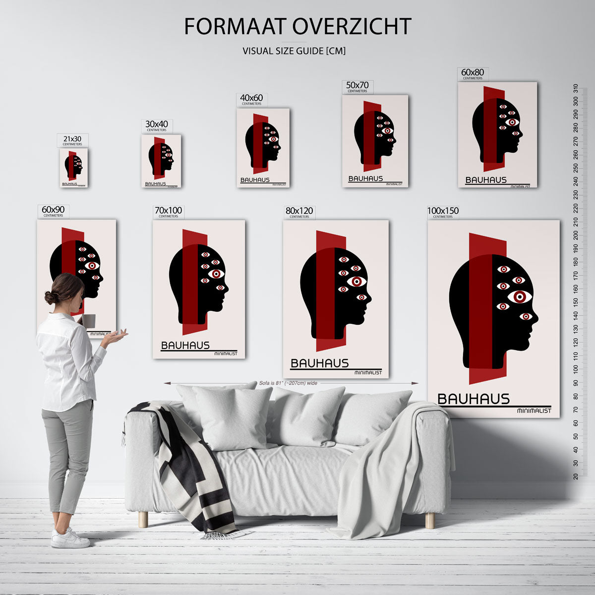 Vormen en vlaken Poster