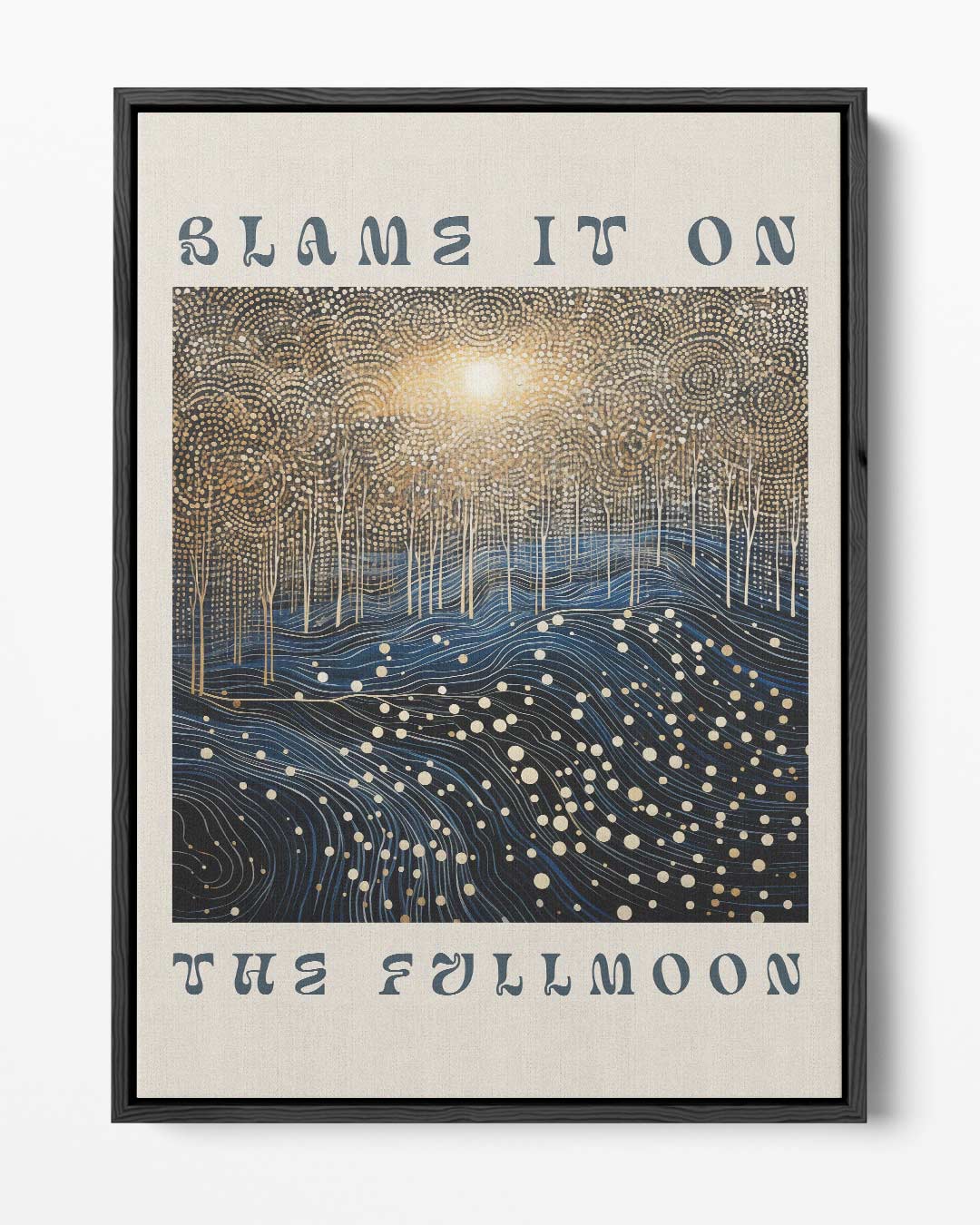 Blame It on the Full Moon Kunstwerk-canvas-dibond-plexiglas-wanddecoratie-WallArtistic