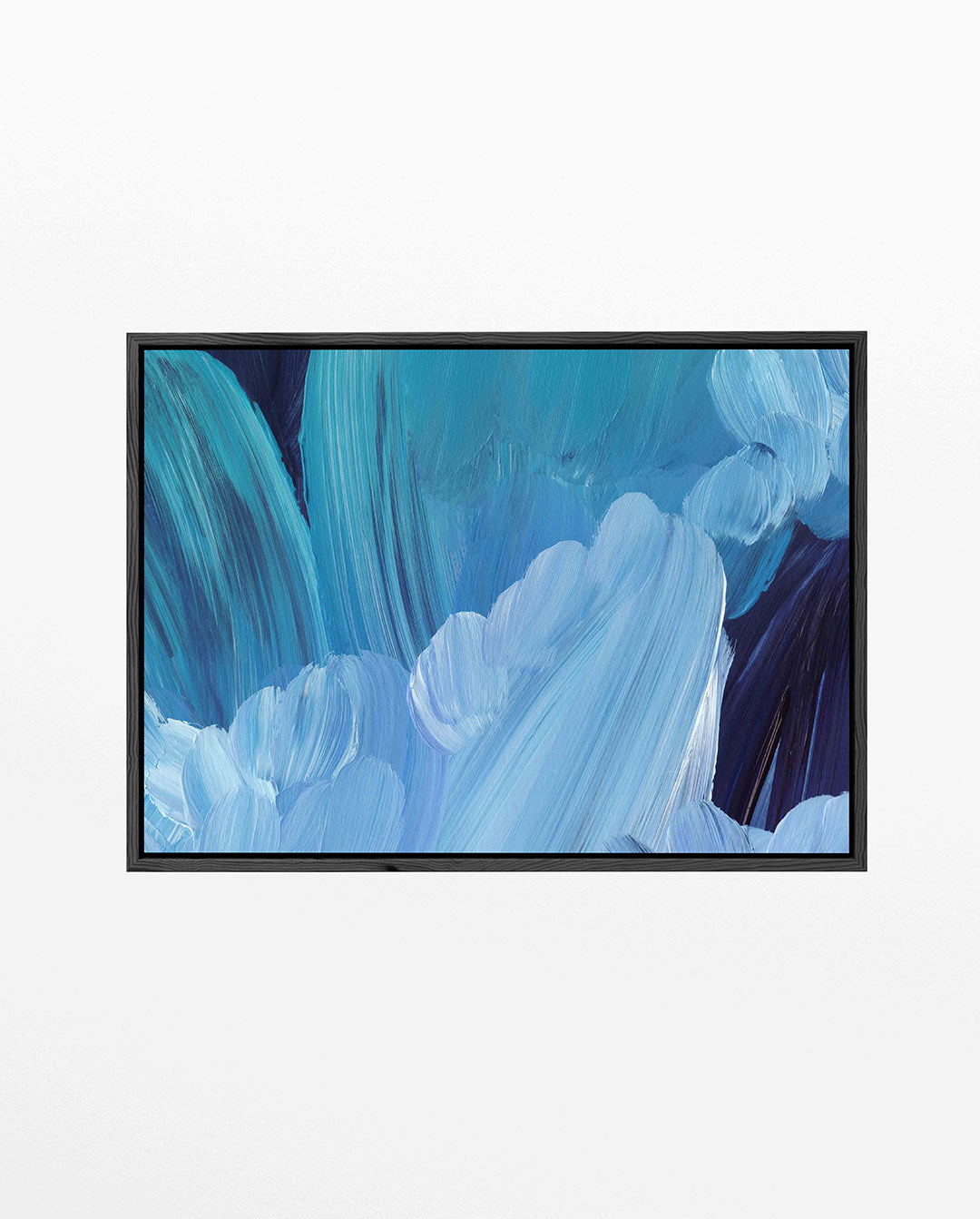 Dynamische blauwtinten Kunstwerk