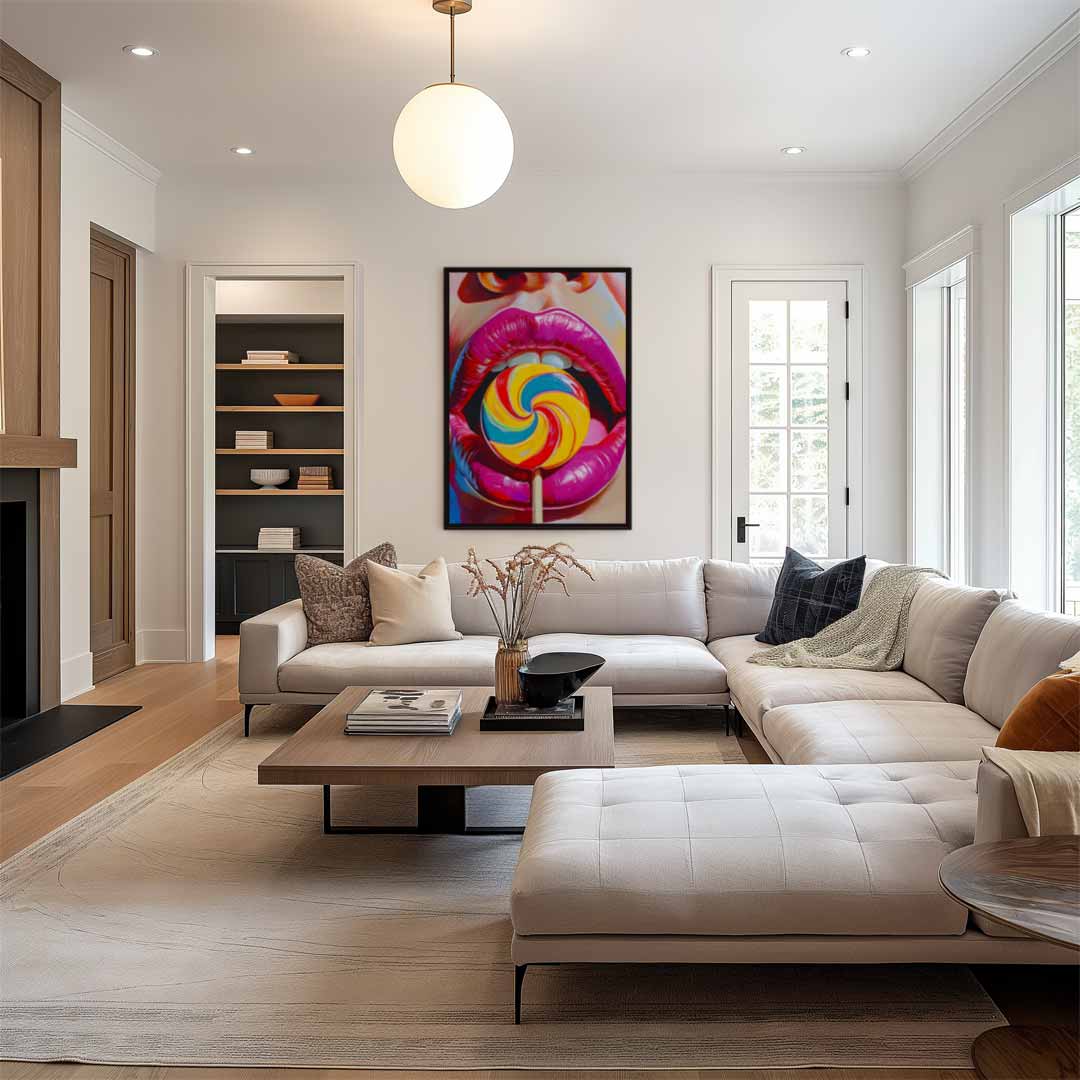 Kleurrijke Snoepgoed Sensatie Kunstwerk-canvas-dibond-plexiglas-wanddecoratie-WallArtistic